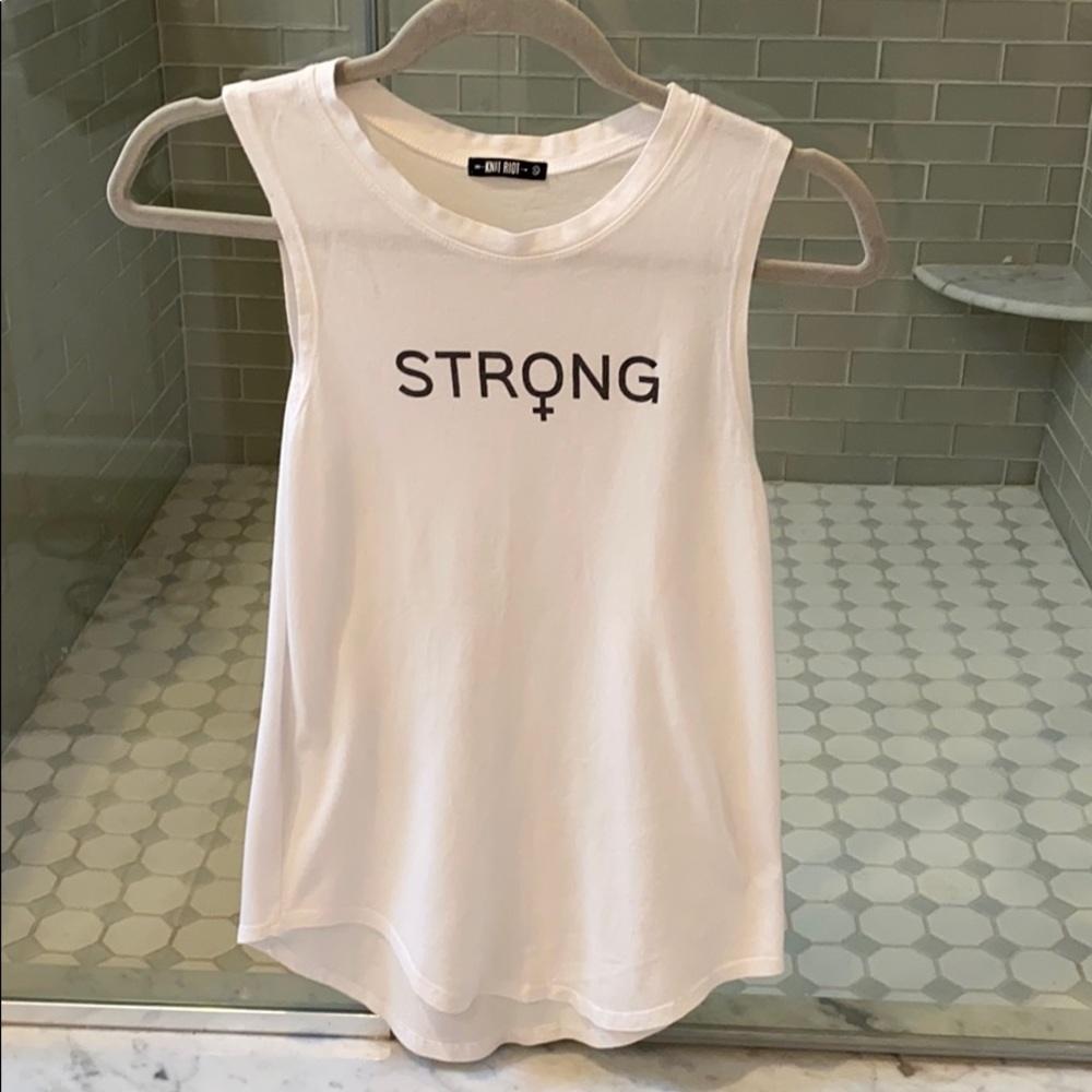 Knit Riot Strong Woman Tank Top